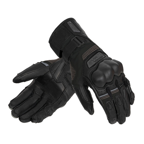 כפפות עור רבל הורן שחור - REBELHORN RANGE GLOVES