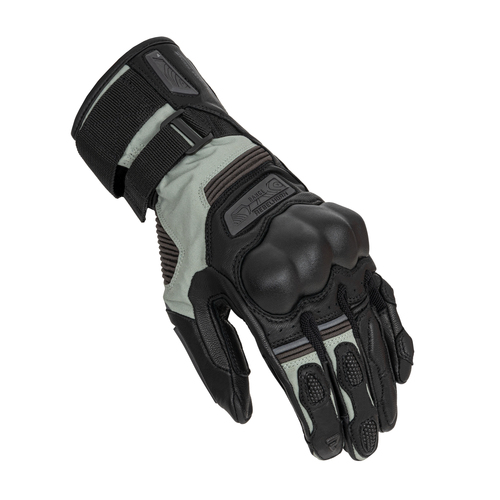 כפפות עור רבל הורן שחור / אפור - REBELHORN RANGE GLOVES