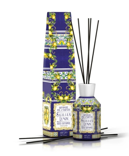 מפיץ ריח לבית  Rudy Profumi Sicilian Lemon Room diffuser with sticks 250 ml  