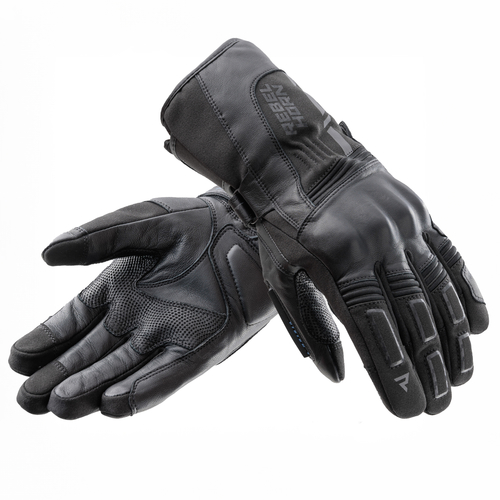 כפפות חורף מעור רבל הורן שחור - REBELHORN TRACER WP GLOVES