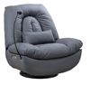 כורסת מסאג עור ריקליינר חשמלי AIR LEATHER אריאן פרימיום אפור