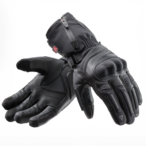 כפפות חורף מחממות מעור רבל הורן שחור - REBELHORN SUMMIT WP GLOVES