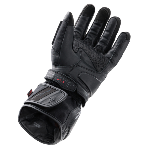 כפפות חורף מחממות מעור רבל הורן שחור - REBELHORN SUMMIT WP GLOVES