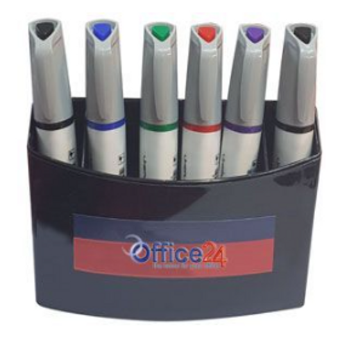  אורגינייזר מגנטי ללוח מחיק עם 6 טושים מחיקים