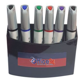 אורגינייזר מגנטי ללוח מחיק עם 6 טושים מחיקים
