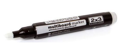 טוש מחיק ללוח זכוכית 2X3 Boards - צבע לבן