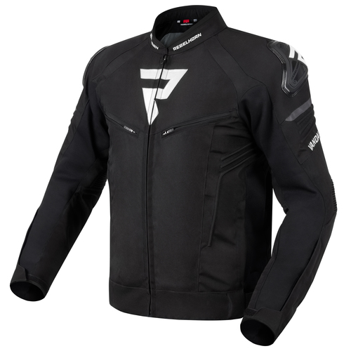 מעיל חורף רבל הורן שחור / לבן - REBELHORN VANDAL TEXTILE JACKET