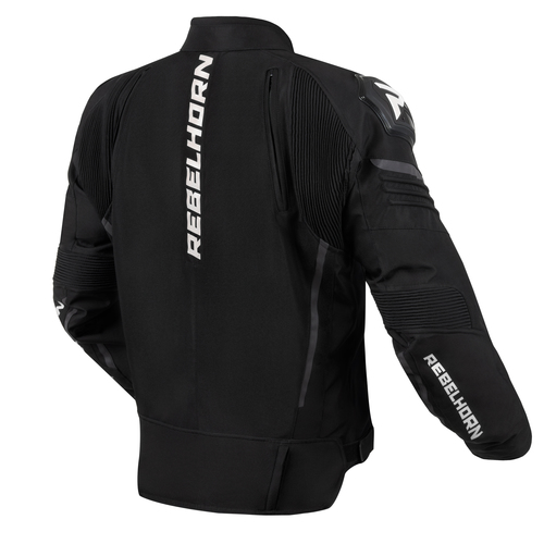 מעיל חורף רבל הורן שחור / לבן - REBELHORN VANDAL TEXTILE JACKET