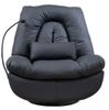 כורסת מסאג עור ריקליינר חשמלי AIR LEATHER אריאן פרימיום שחור