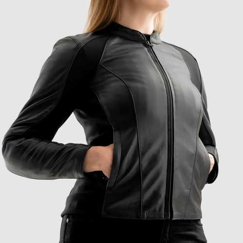 מעיל עור לנשים רבל הורן שחור - REBELHORN SIENA LEATHER JACKET