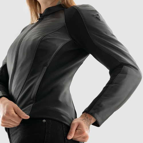 מעיל עור לנשים רבל הורן שחור - REBELHORN SIENDA LEATHER JACKET