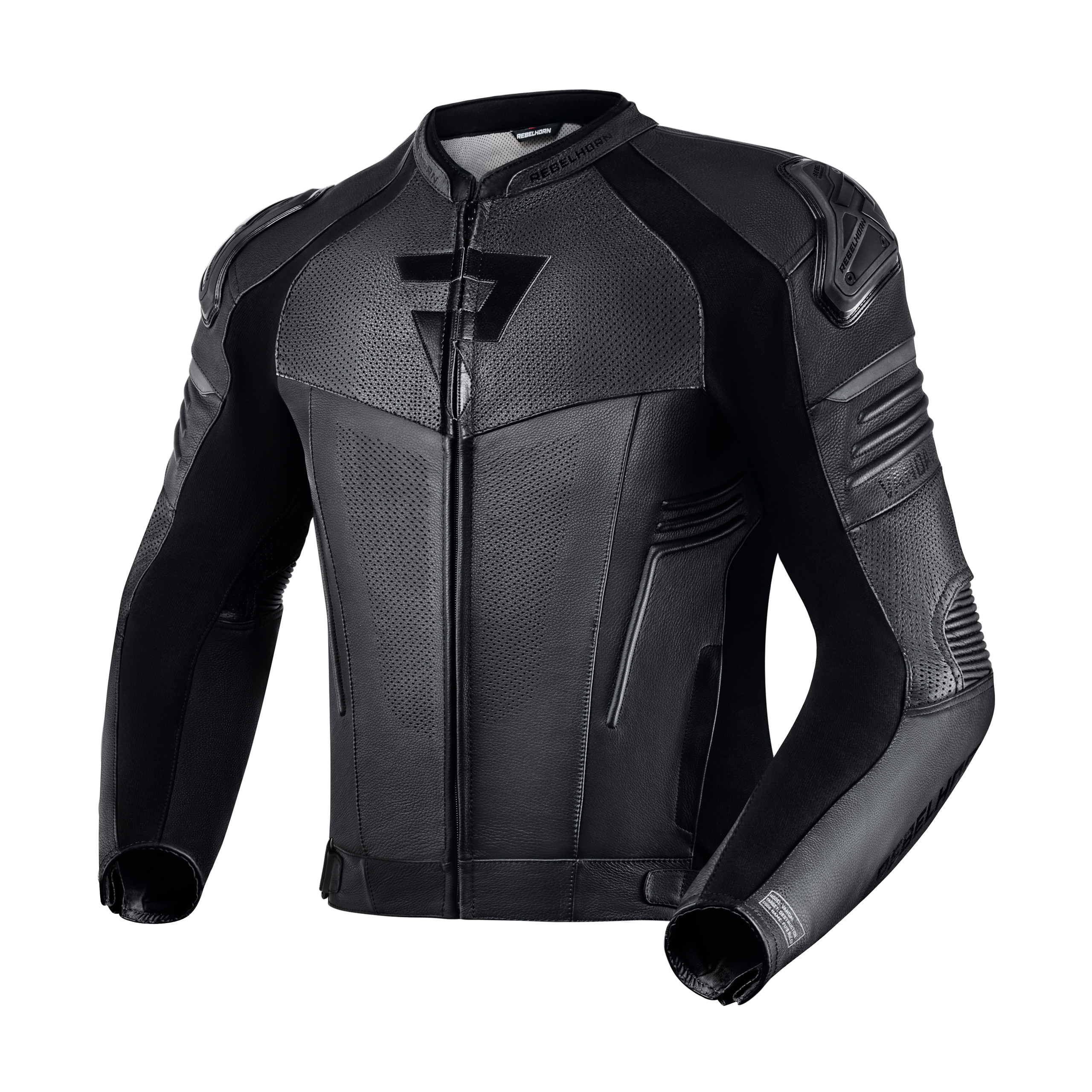 מעיל עור רבל הורן שחור - REBELHORN VANDAL LEATHER JACKET