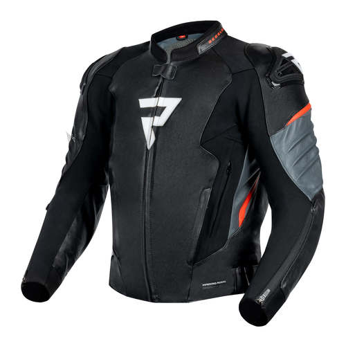 מעיל ספורט טורינג מעור רבל הורן שחור / אדום - REBELHORN VELOCE LEATHER 