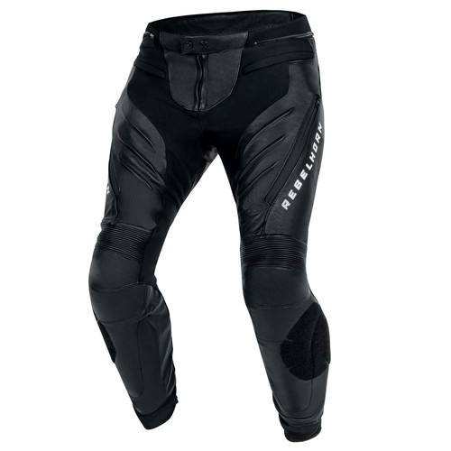 מכנס רכיבה מעור רבל הורן שחור - REBELHORN VELOCE LEATHER PANTS