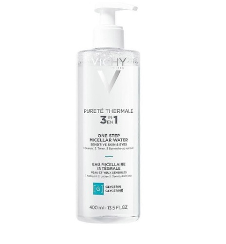 וישי פיורטה טרמל מים מיסלריים  VICHY Pureté Thermale Mineral Micellar Water Face Cleanser 400ml