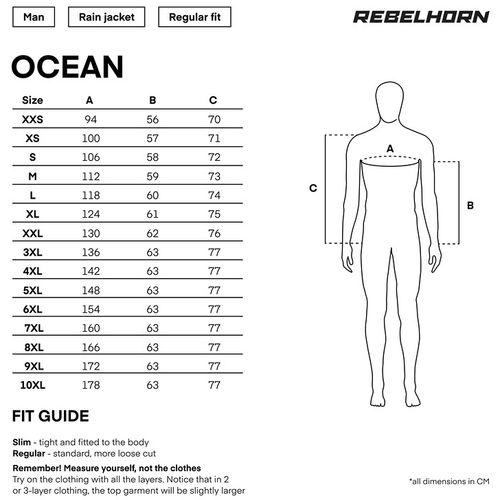 מעיל סערה רבל הורן צהוב - REBELHORN OCEAN RAIN JACKET
