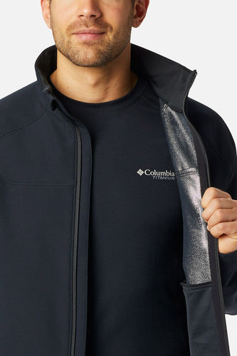 מעיל סופטשל לגברים Columbia Titan Ridge 4 Hybrid - שחור