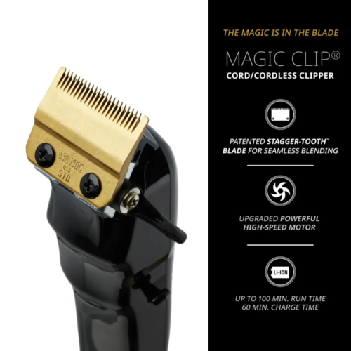 מכונת תספורת וואל מג'יק קליפ שחור זהב MAGIC CLIP 3026432