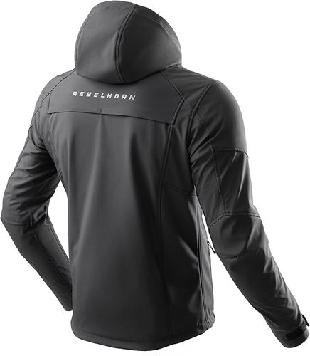 מעיל רכיבה עירוני רבל הורן שחור - REBELHORN SLASH TEXTILE JACKET