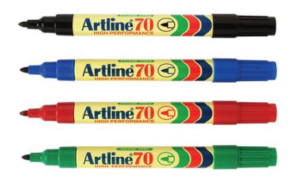 טוש סימון ארטליין 70 Artline ראש עגול