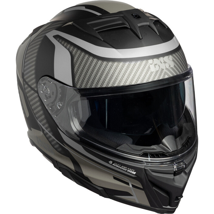 קסדת אי איקס אס מלאה שחור / אפור מט - IXS 912 SV HELMET