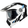 קסדה דו שימושית נפתחת שחור / לבן - IXS 430 FG 
