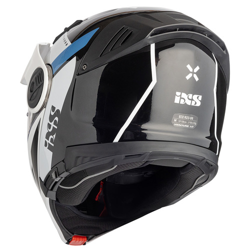 קסדה דו שימושית נפתחת שחור / לבן - IXS 430 FG 