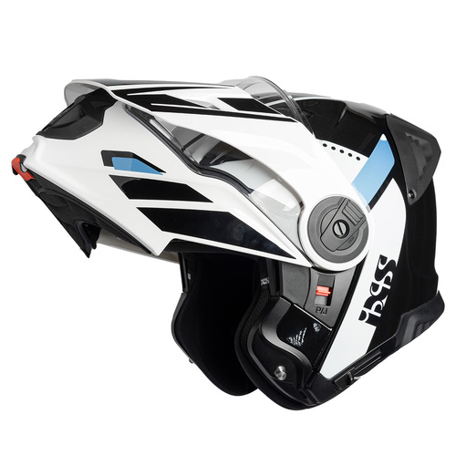 קסדה דו שימושית נפתחת שחור / לבן - IXS 430 FG 
