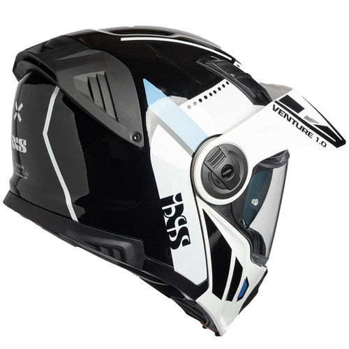 קסדה דו שימושית נפתחת שחור / לבן - IXS 430 FG 