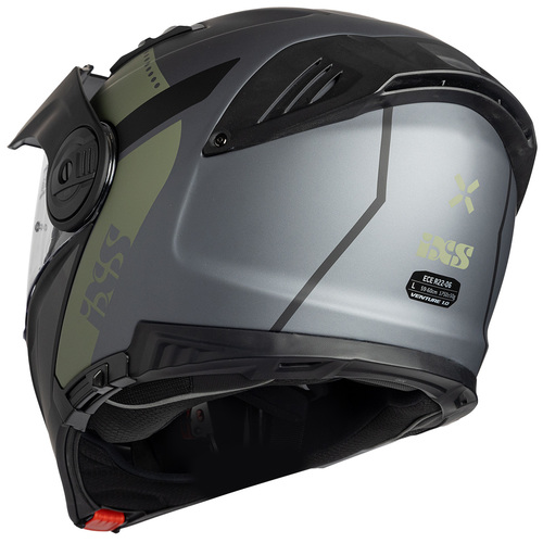 קסדה דו שימושית נפתחת שחור מט / זית  - IXS 430 FG 