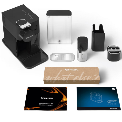 מכונת קפה עם מקציף מובנה צבע שחור Nespresso Lattissima Oneברפאלי - refali.co.il