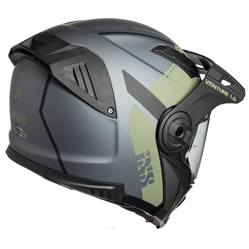 קסדה דו שימושית נפתחת שחור מט / זית  - IXS 430 FG 