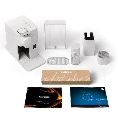 מכונת קפה עם מקציף מובנה צבע לבן Nespresso Lattissima One