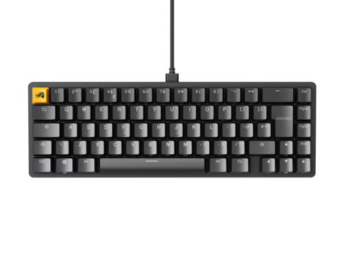 מקלדת מכאנית Glorious GMMK V2 65% (Pre-Built) בצבע שחור