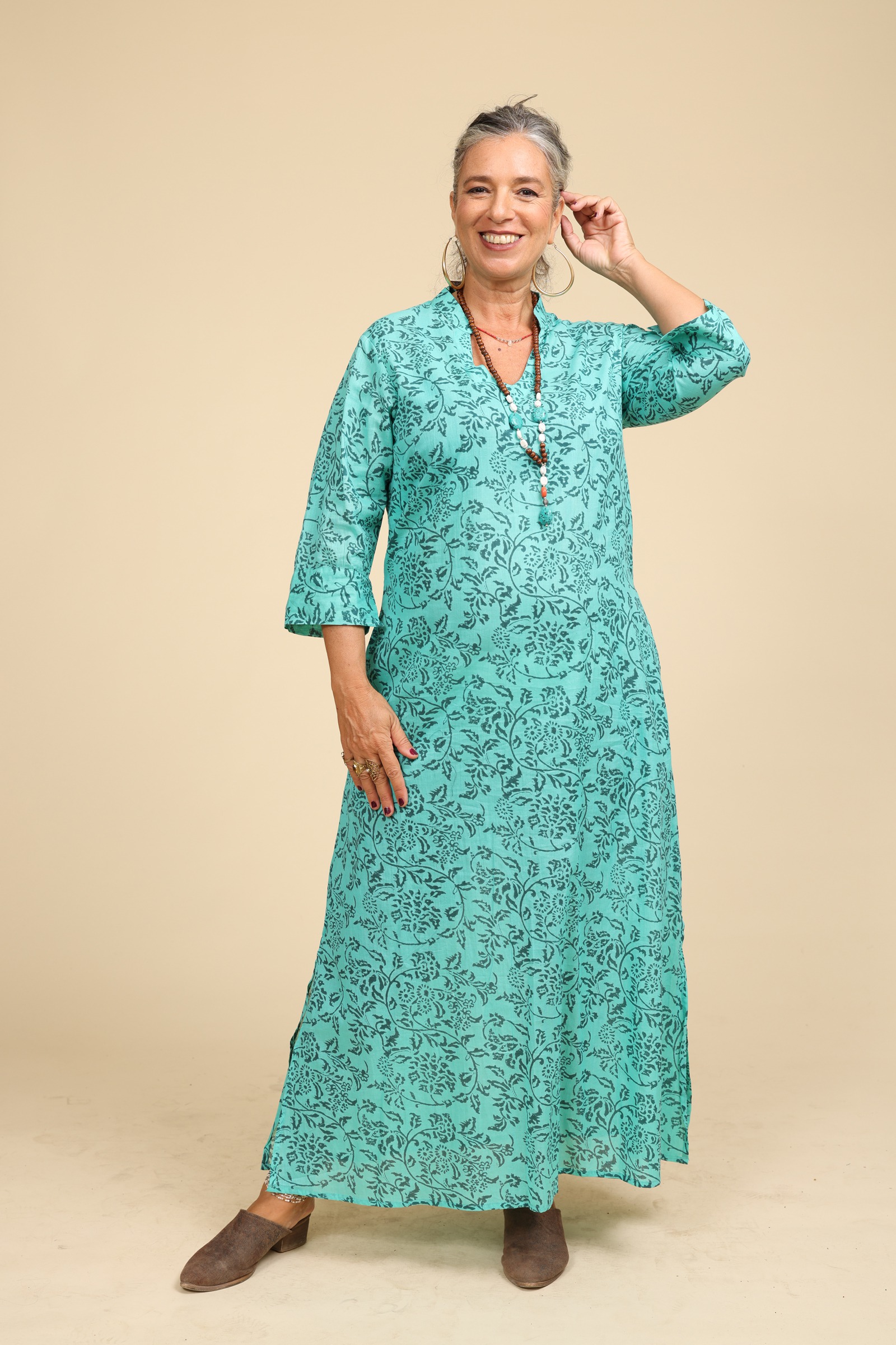 גלביית כותנה plus size