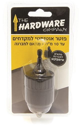 פוטר אוטומטי גוף פלסטיק למקדח עד 10 מ''מ עם מתאם למברגה