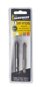 מקדח חץ רב תכליתי 4 להבים, 8 מ"מ 2 יח