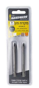 מקדח חץ רב תכליתי 4 להבים, 9 מ"מ 2 יח