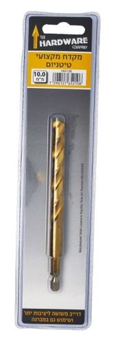 מקדח HSS טיטניום 10 מ