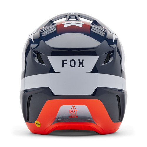 קסדת פוקס לבן /שחור / כתום - FOX V3 DIVIDER V25