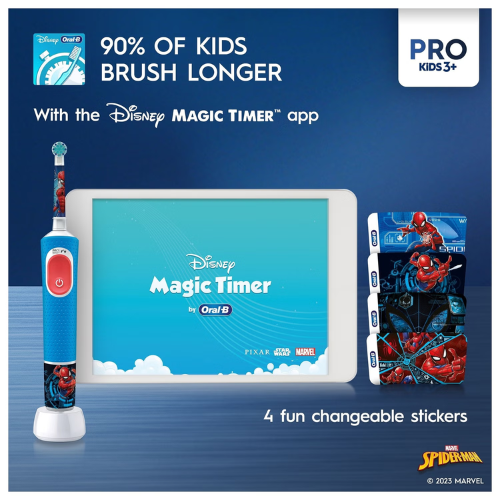 מברשת שיניים חשמלית לילדים Oral-B Vitality Pro Kids D103 Spiderman