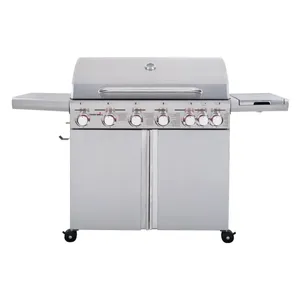 גריל גז 6 מבערים + כירת צד Char Grill KYQ-6S