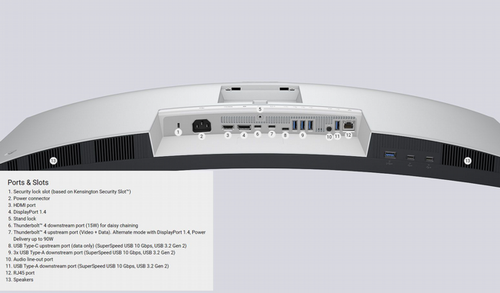 מסך מחשב ‏34.14 ‏אינטש Dell UltraSharp U3425WE WQHD דל