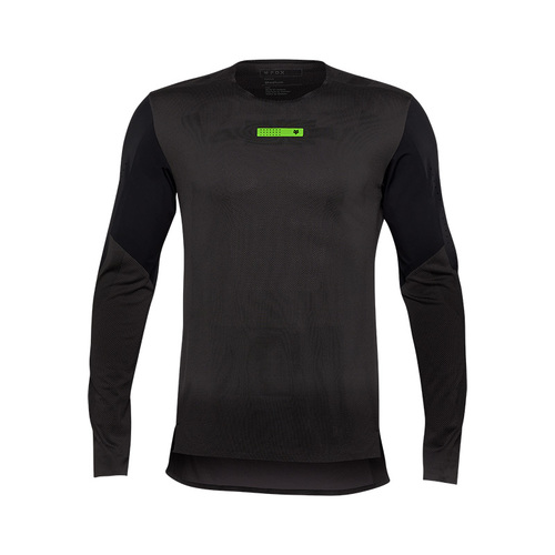 חולצת רכיבה ארוכה פוקס שחור - FOX RACING RAWTEC LS JERSEY V25