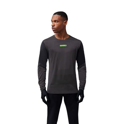 חולצת רכיבה ארוכה פוקס שחור - FOX RACING RAWTEC LS JERSEY V25
