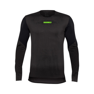 חולצת רכיבה ארוכה פוקס שחור - FOX RACING RAWTEC LS JERSEY V25