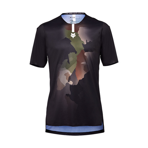חולצת רכיבה קצרה פוקס שחור - FOX RACING FLEXAIR PRO SS GM JERSEY V25