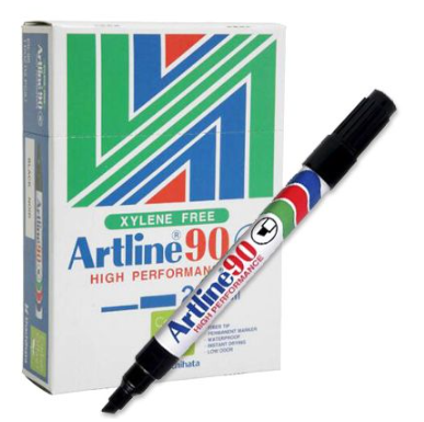 חבילה 12 טושים 90 Artline