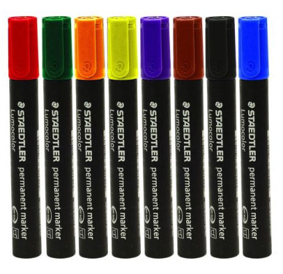 טוש שטדלר סט 90, 8 צבעים STAEDTLER Lumocolor Permanent