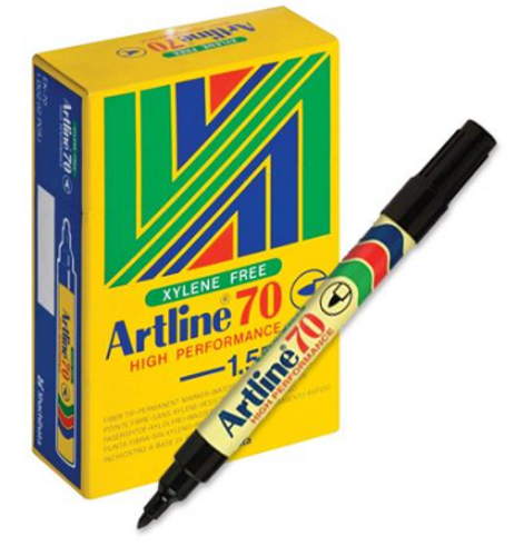  חבילה 12 טושים 70 Artline